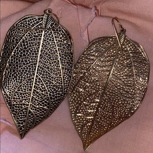 Unique Leaf Print Earrings